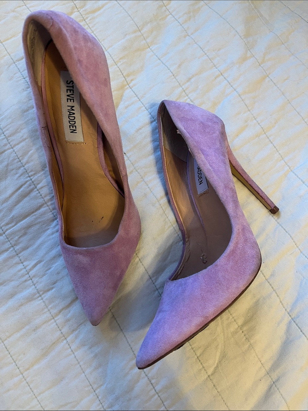 Steve Madden daisie lilac purple  Lavender Suede Pointed Toe Stiletto Pumps